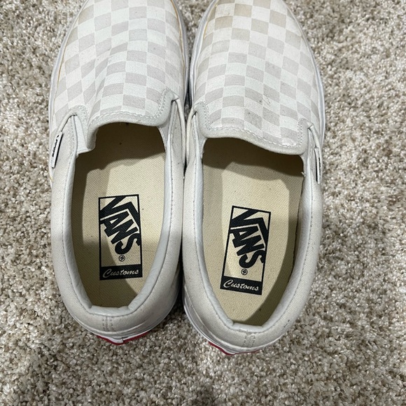 White Checkered Vans - Picture 5 of 7